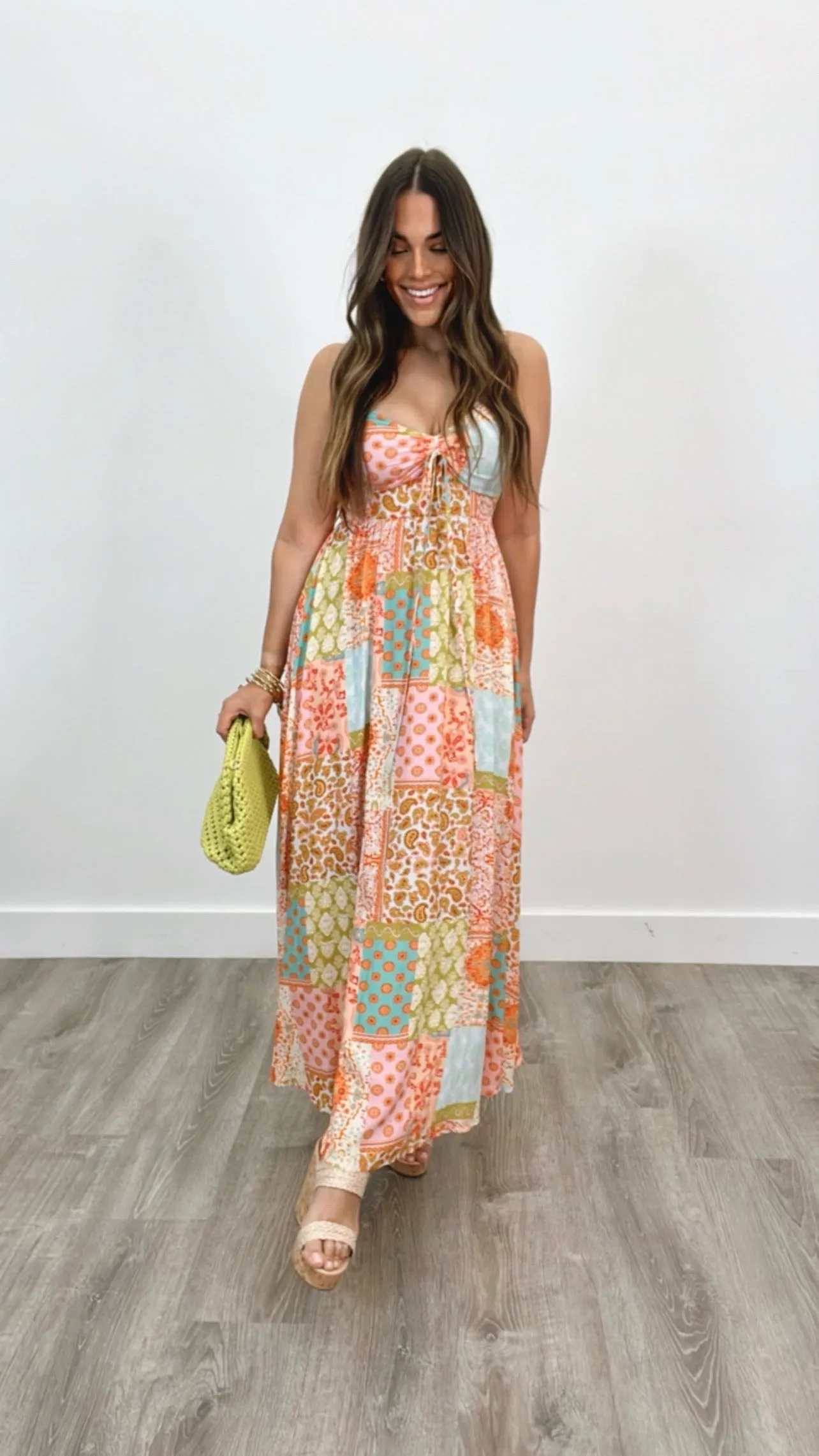 Adamantia Tangerine Print Dress