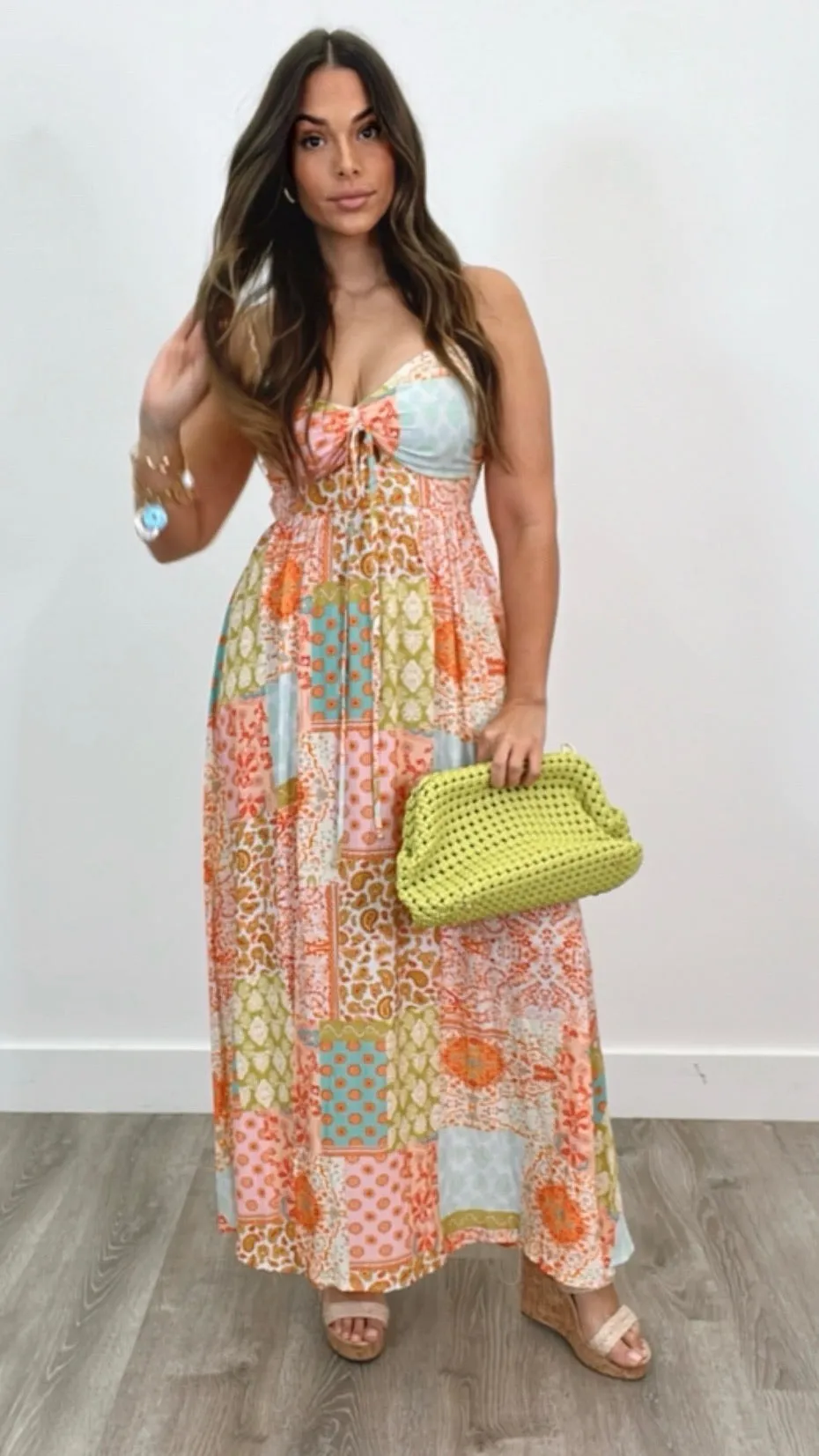 Adamantia Tangerine Print Dress