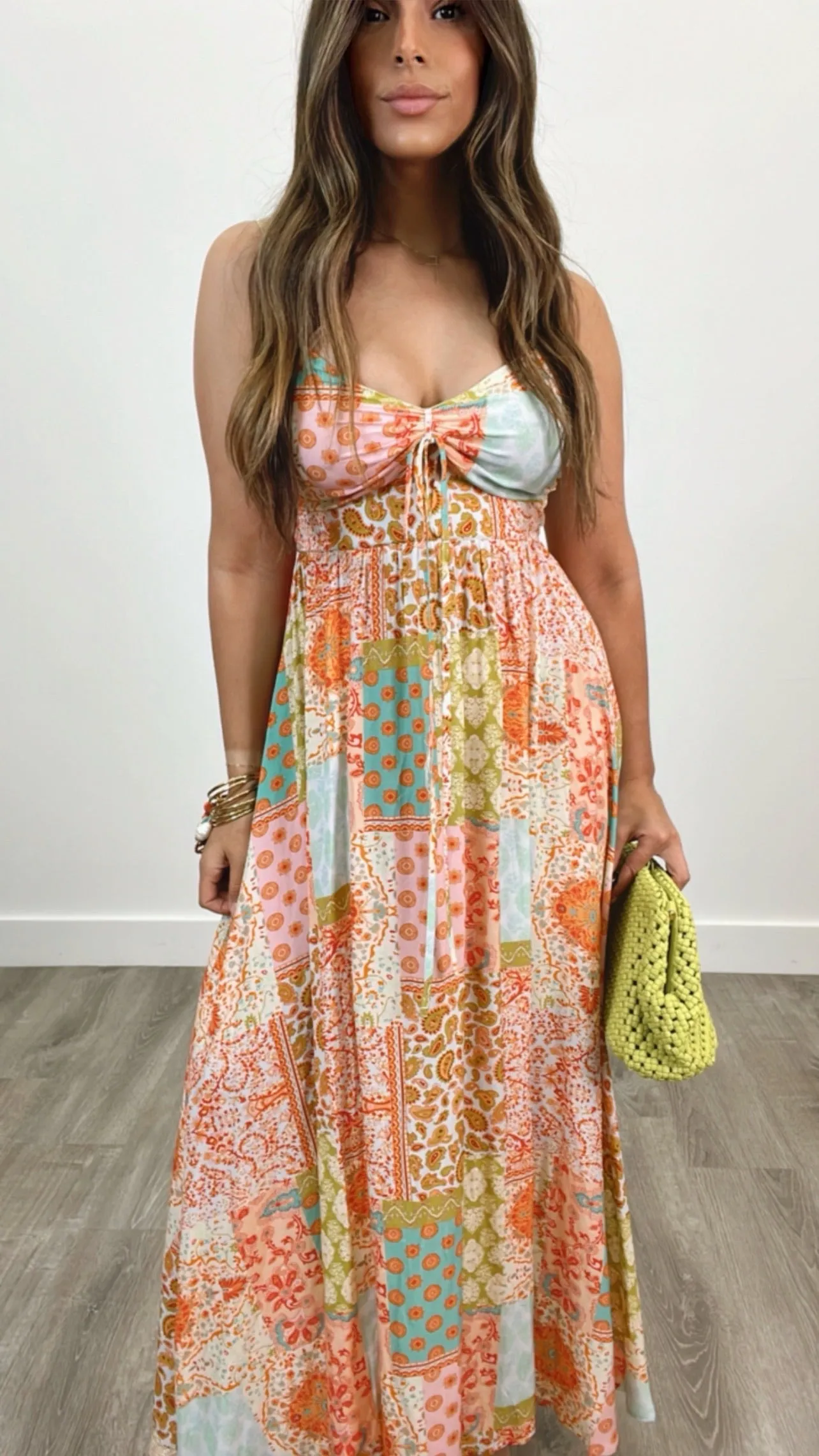 Adamantia Tangerine Print Dress