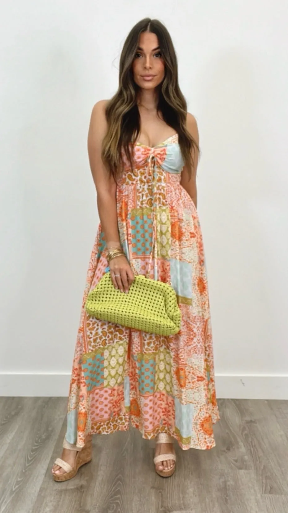 Adamantia Tangerine Print Dress