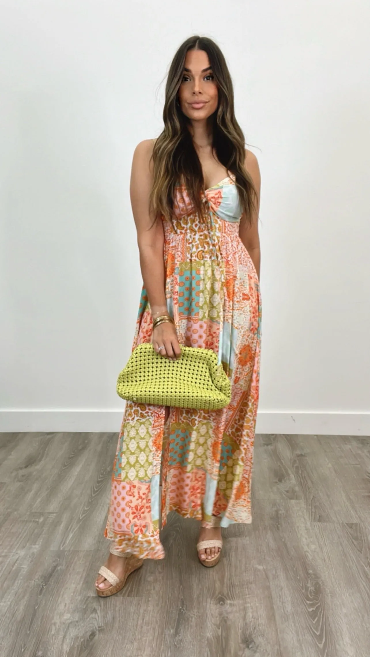 Adamantia Tangerine Print Dress