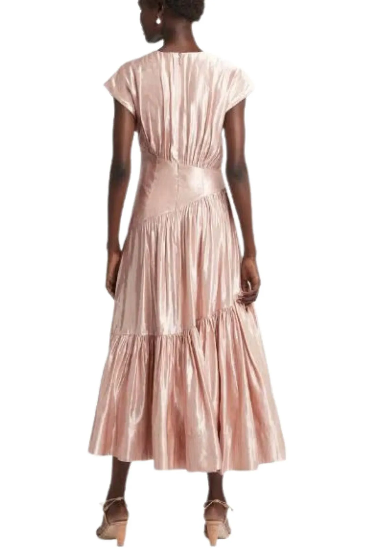 AJE Serendipity Reflection Midi Dress (Blush) - RRP $595