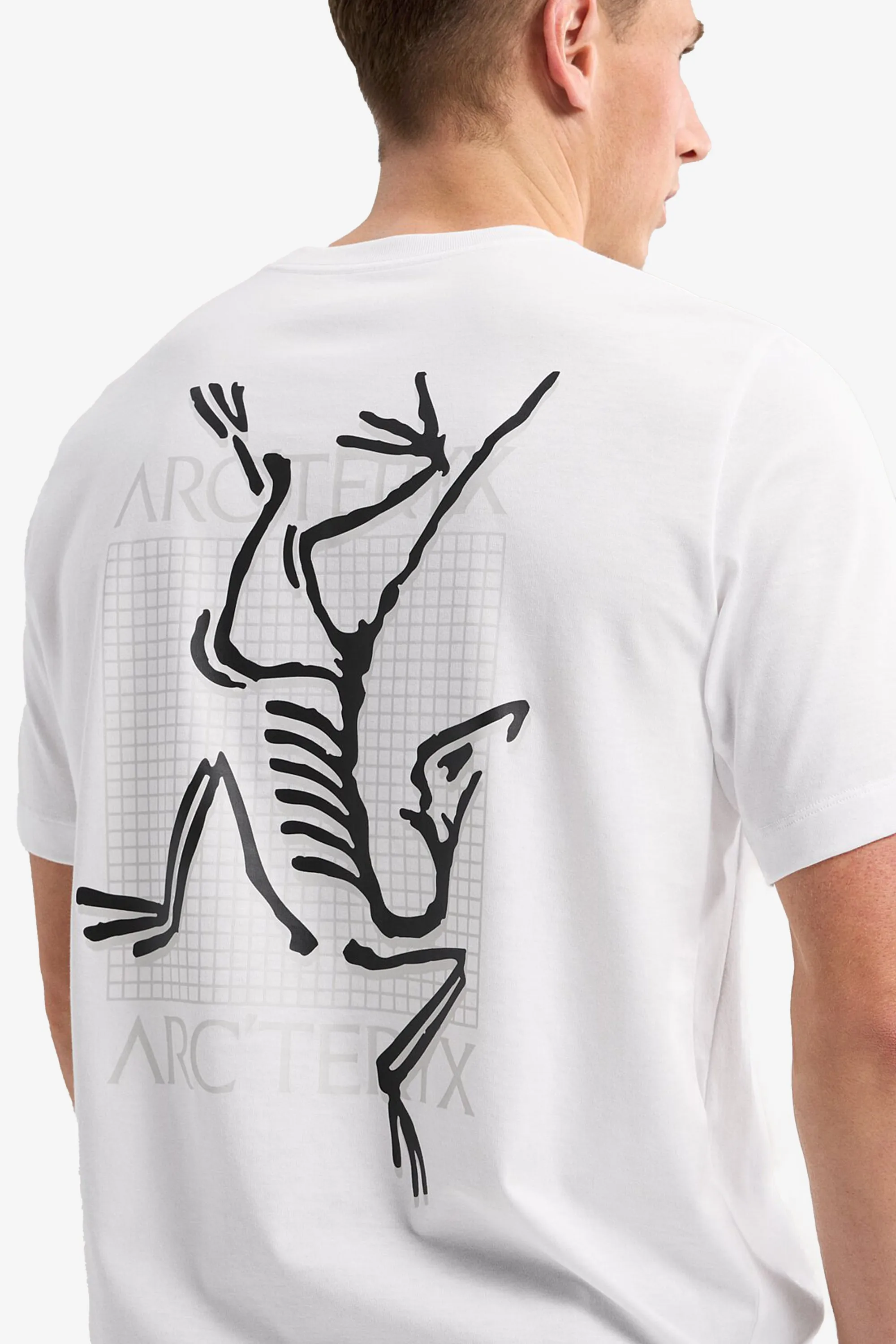 Arc'teryx Men's Arc'Multi Bird Logo SS in White Light