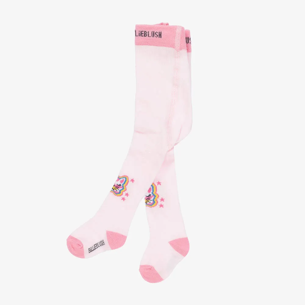 Baby Girls Pink Cotton Tights