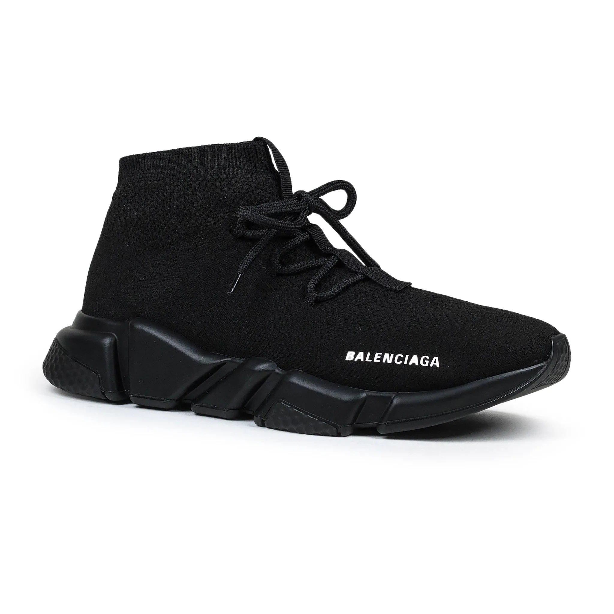 Balenciaga Speed Knit Lace Sock Triple Black (W)