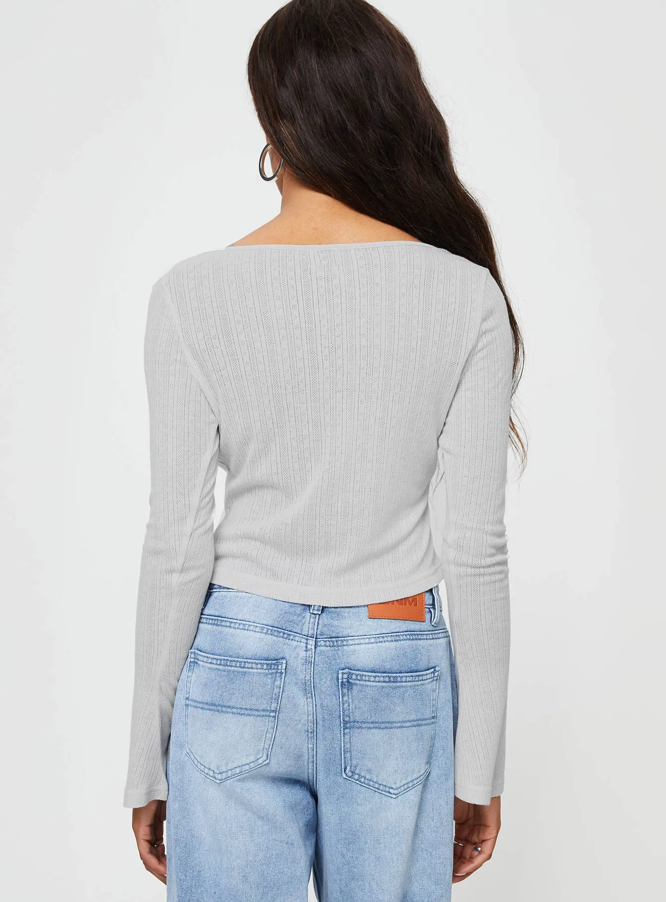 Barbaro Long Sleeve Top Grey