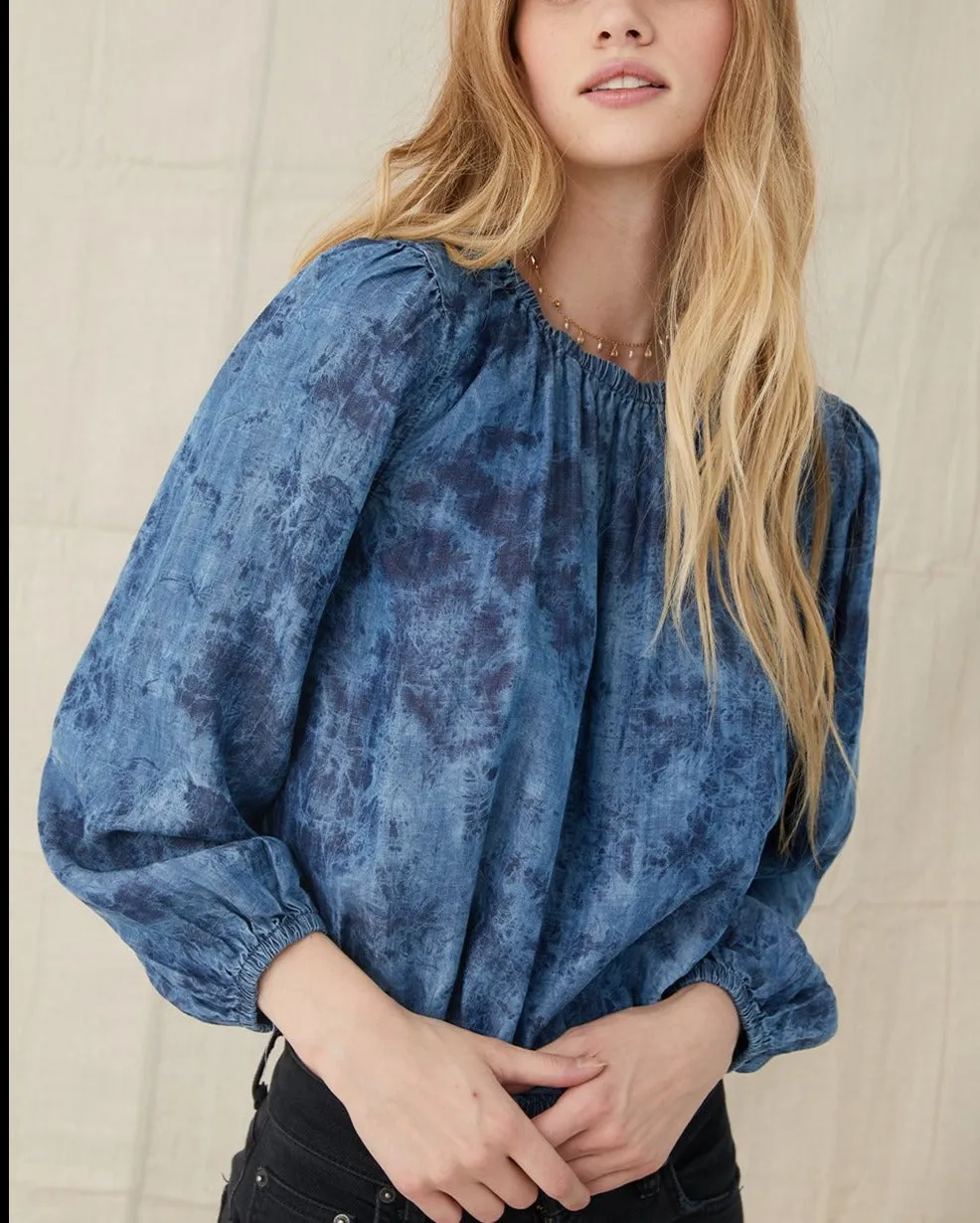 Bella Dahl Elastic Shirred Blouse