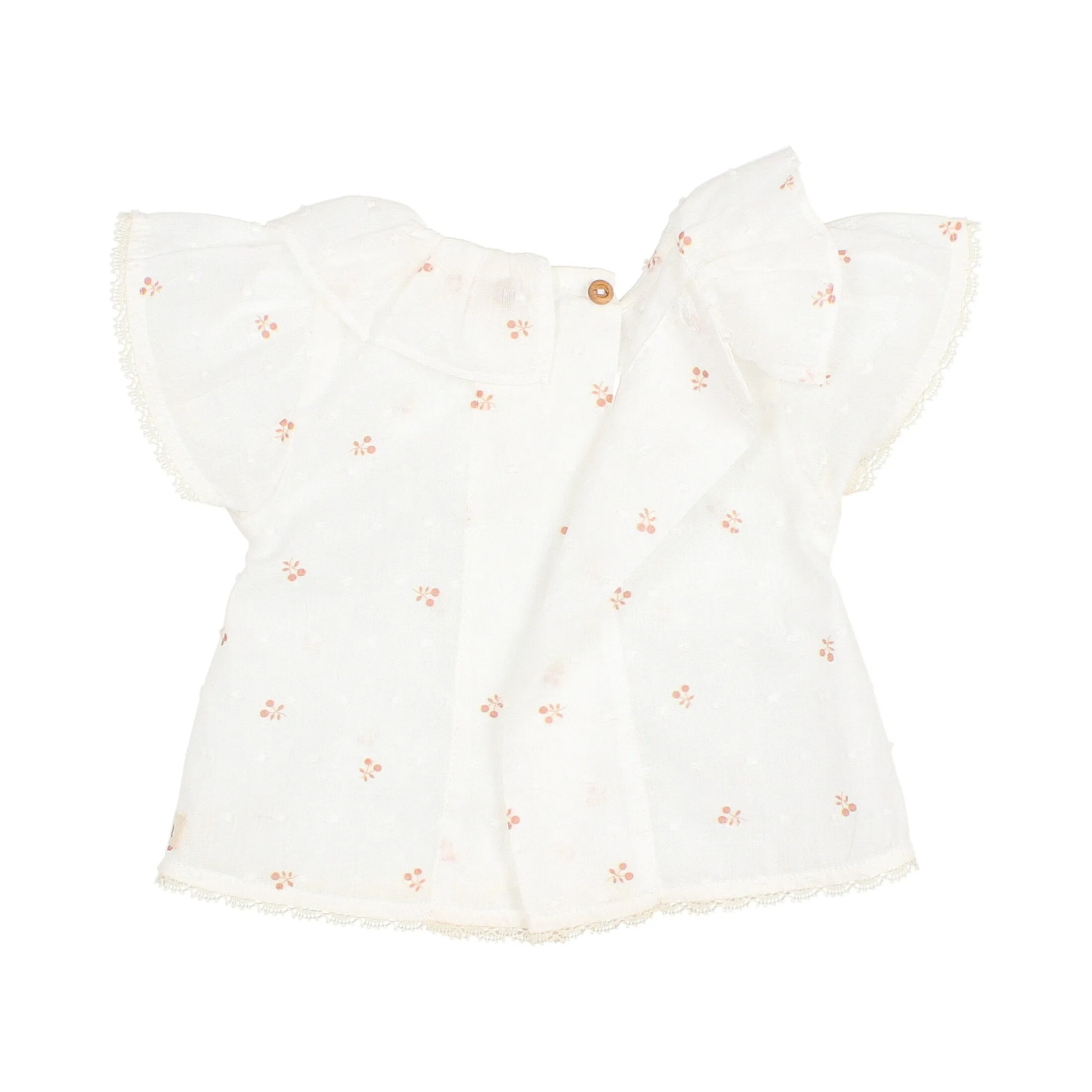 Buho Baby 2 Pc Cherry Blouse & Culotte Set