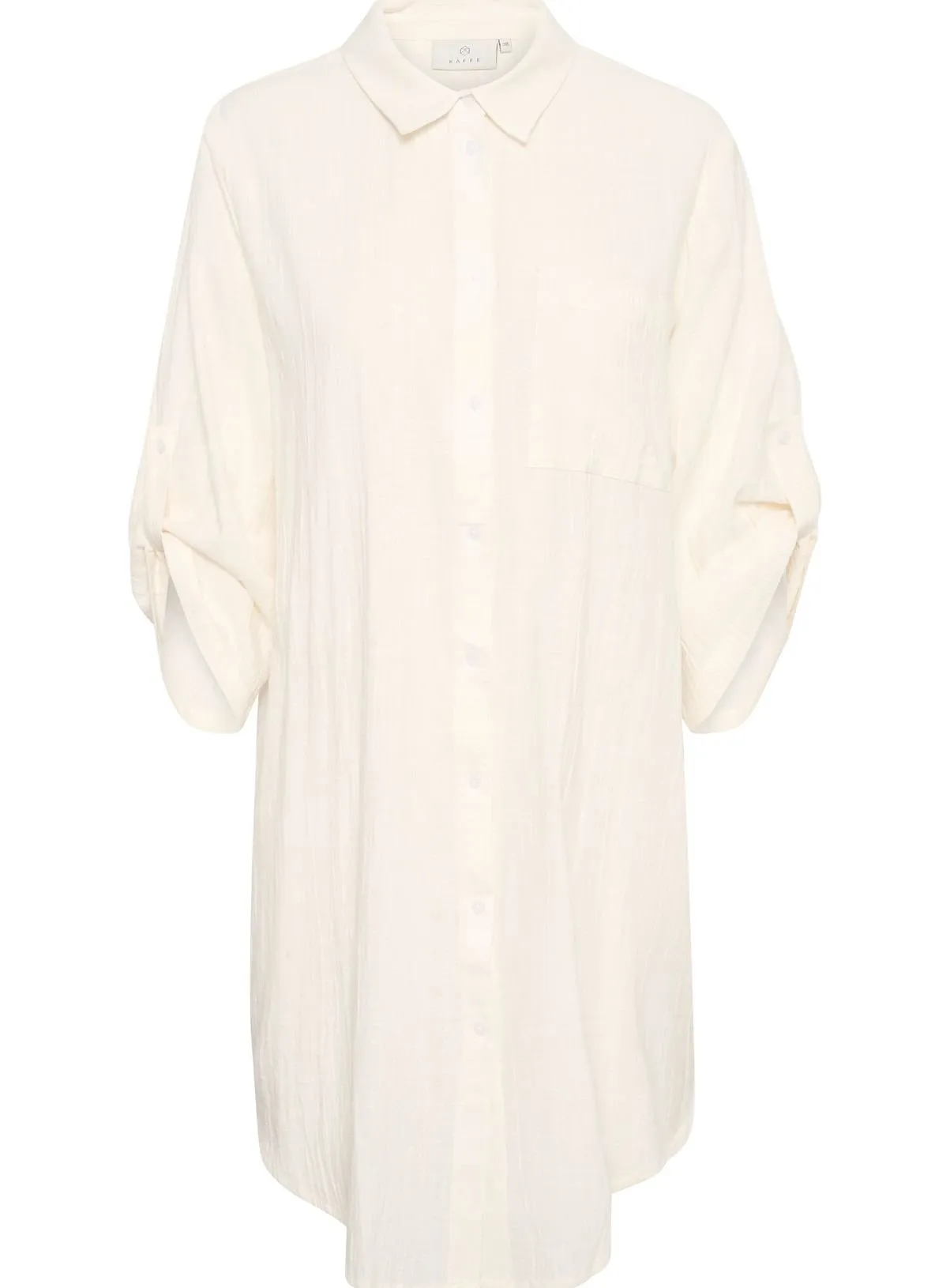 Buy KAFFE Pauline Above Knee Length Shirt Dress White 12 | Dresses | Tu