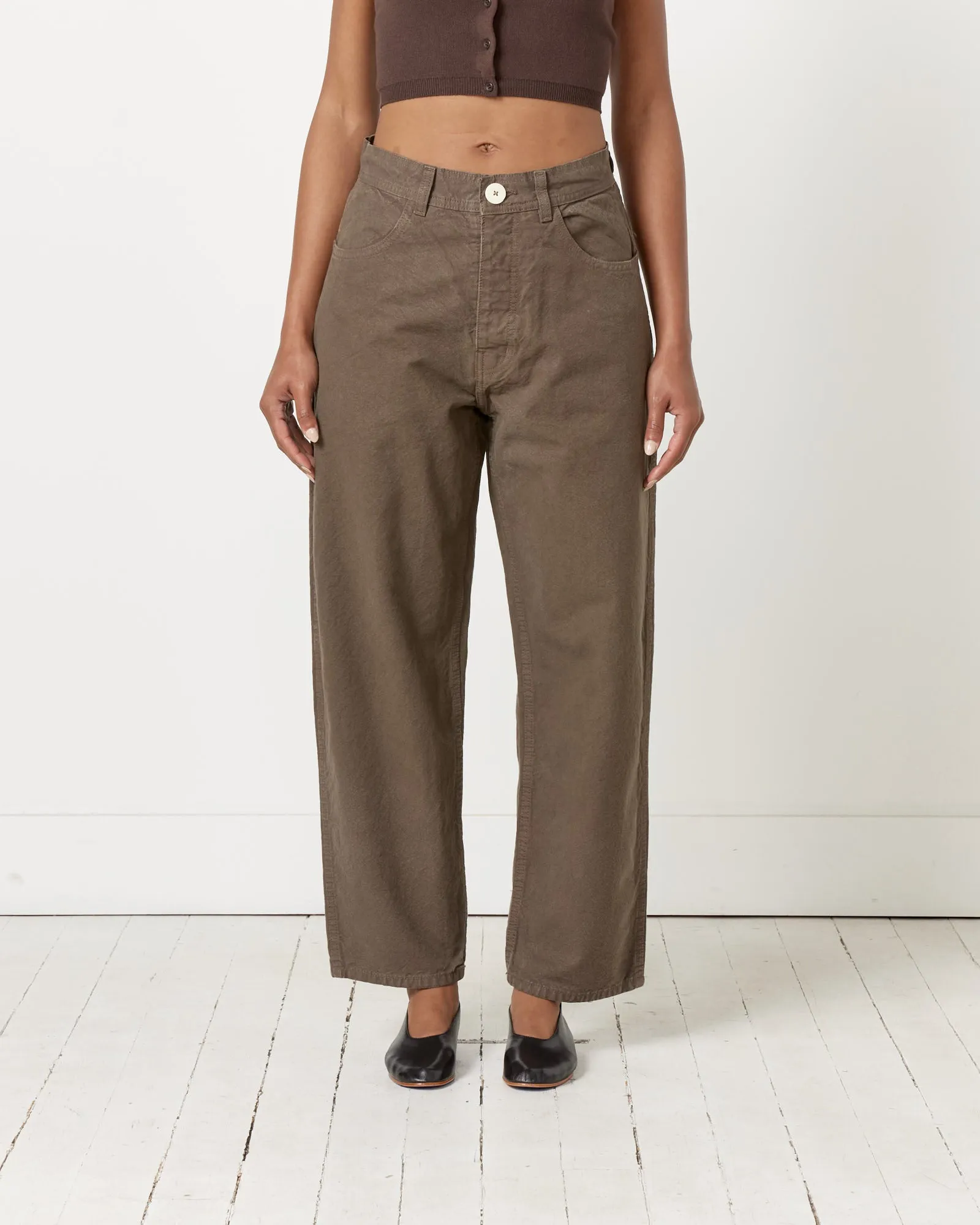 California Wide Pant in Mushroom