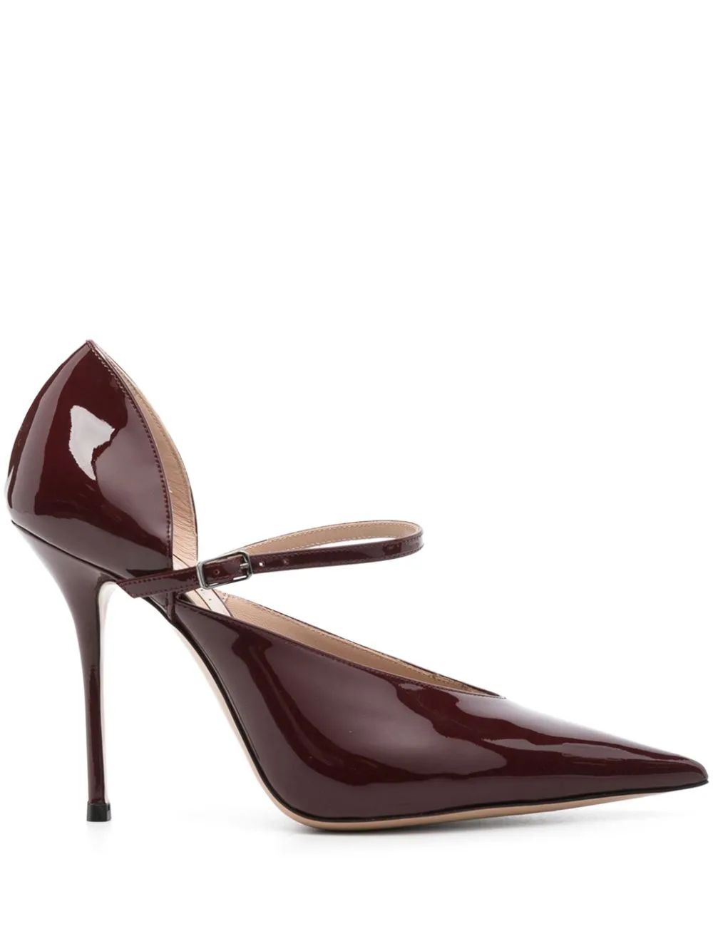 CASADEI Scarlet Jolly Bordeaux Patent Leather Stiletto Pumps