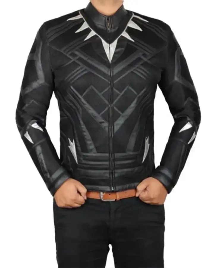 Chadwick Boseman Black Panther Leather Jacket | William Jacket