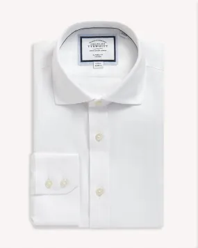 Charles Tyrwhitt Richmond Weave Classic Fit Shirt - White