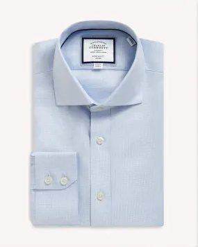 Charles Tyrwhitt Richmond Weave Extra Slim Shirt Sky Blue