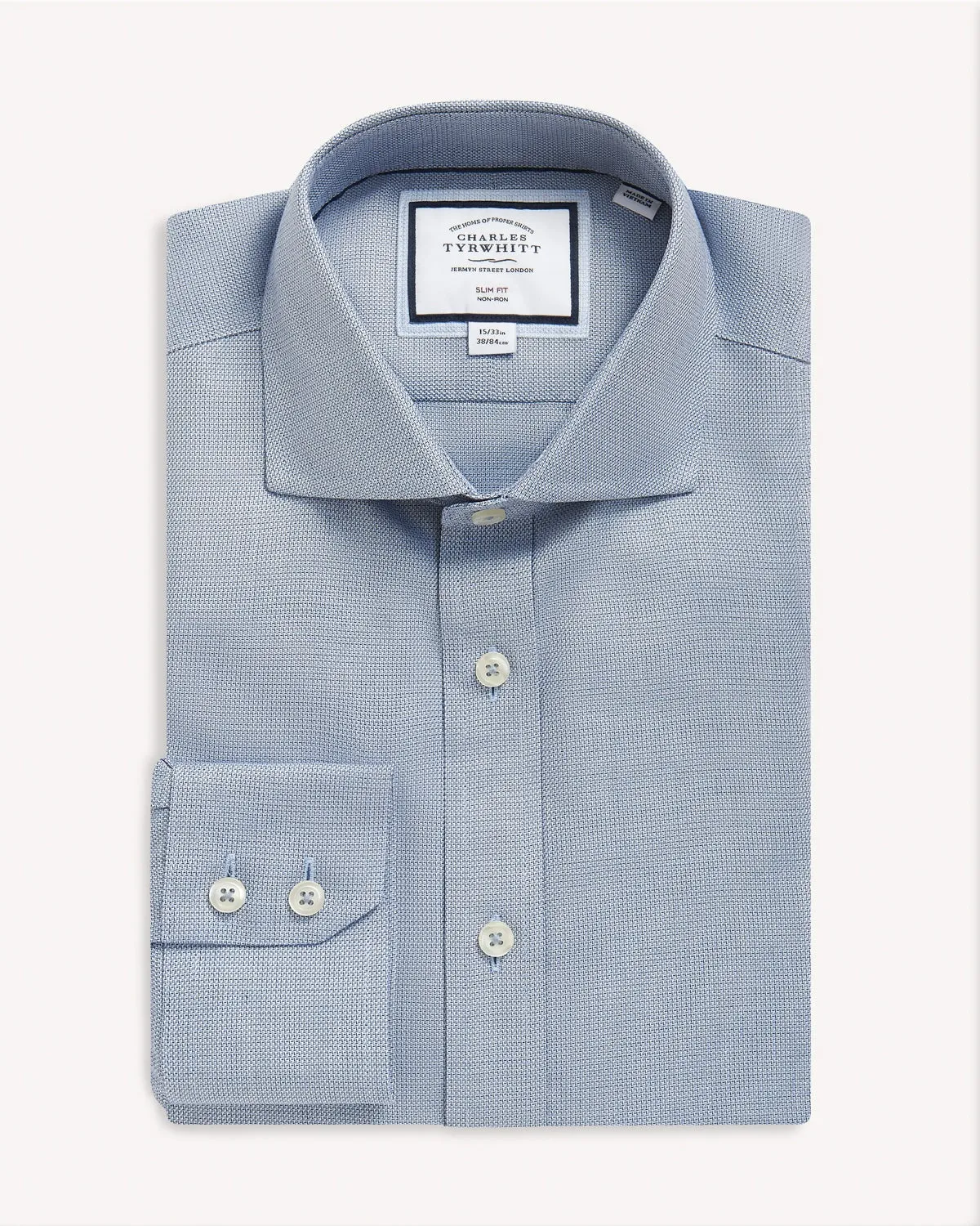 Charles Tyrwhitt Slim Fit Richmond Weave Shirt Blue