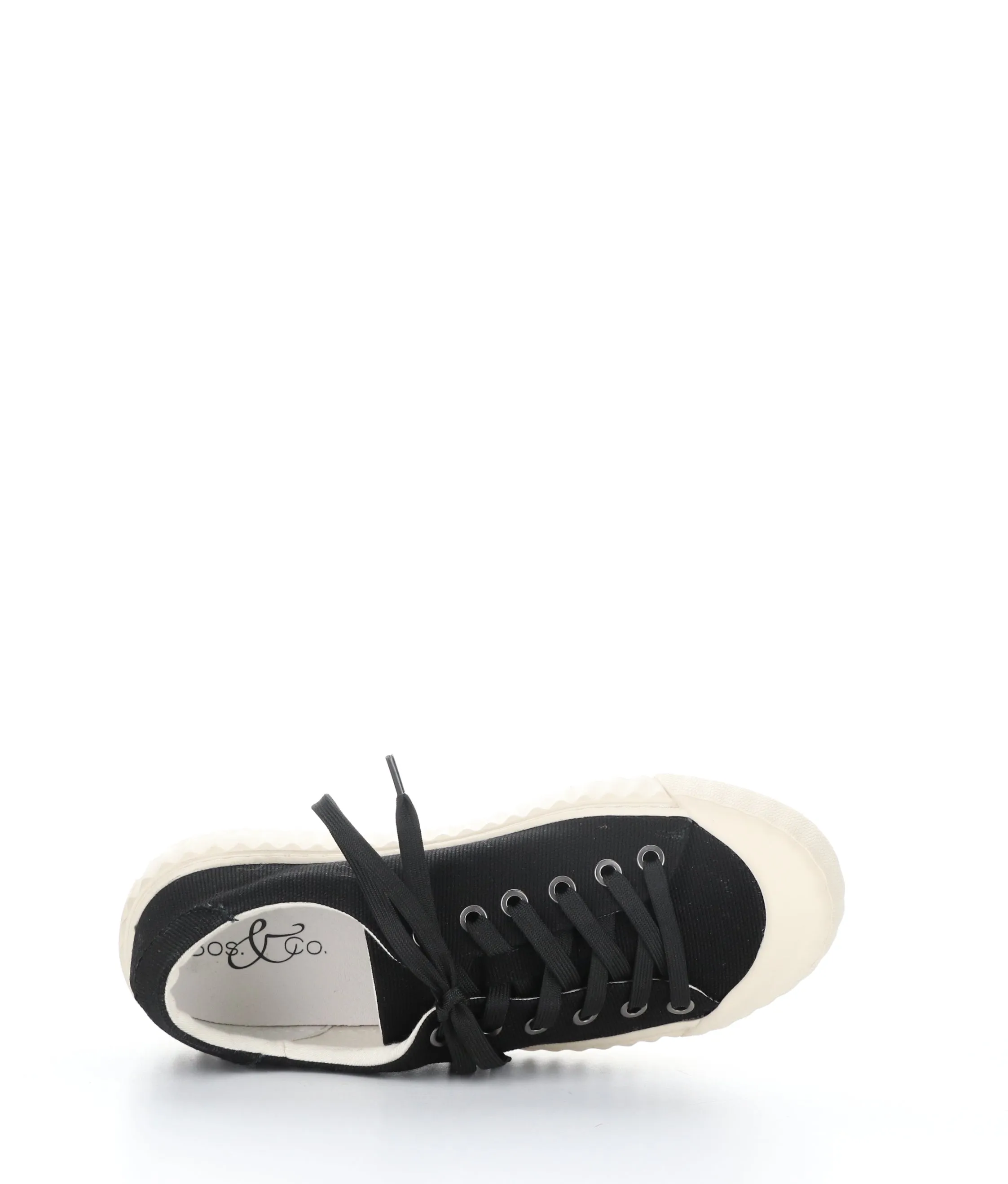 CHAYA BLACK Lace-up Trainers