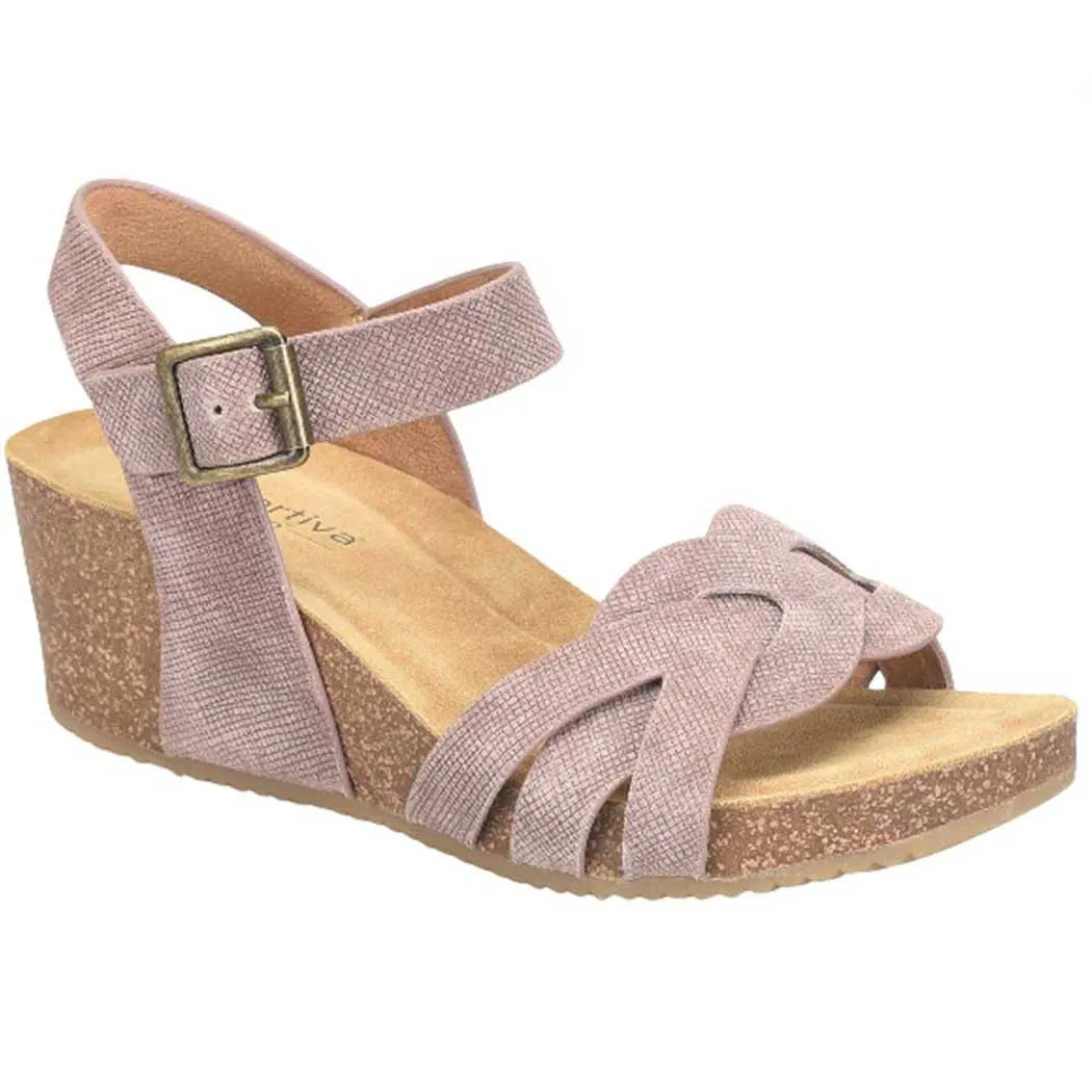 Comfortiva Erena Wedge Sandal Light Berry (Women's)