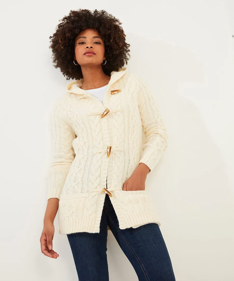 Cosy Cable Hooded Cardigan