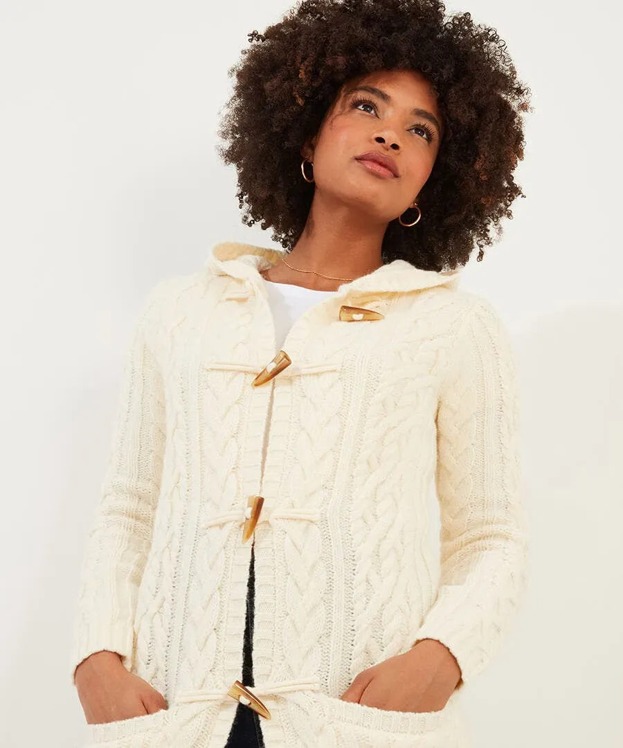 Cosy Cable Hooded Cardigan