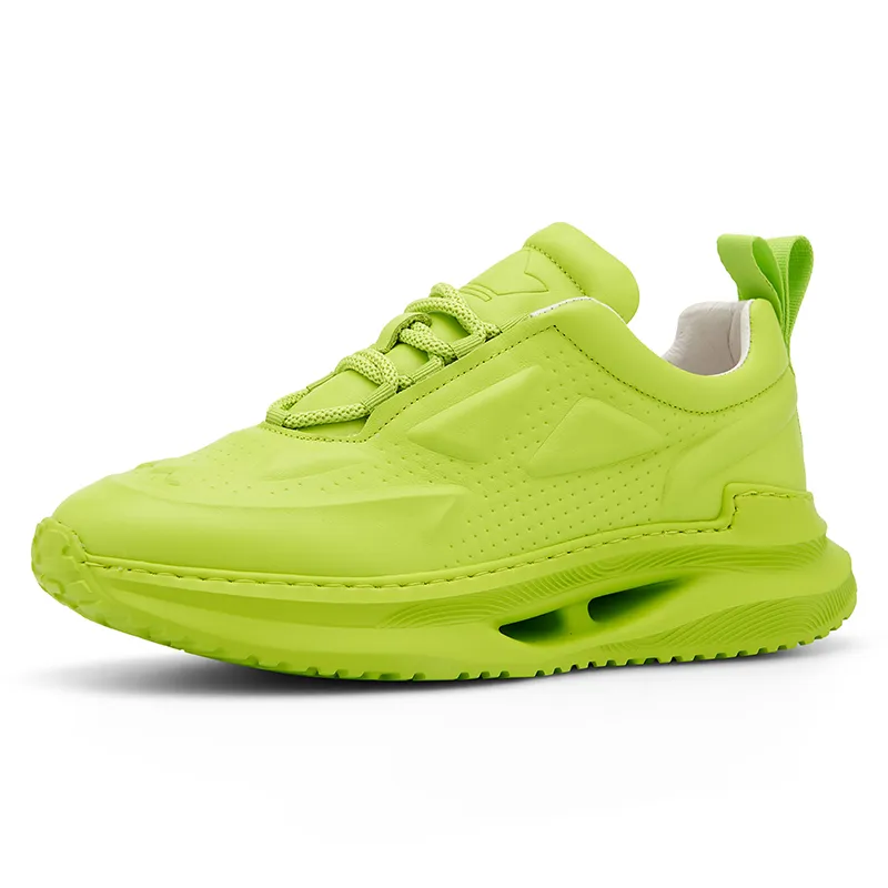 Cutout Sole Lightweight Sneakers Green 