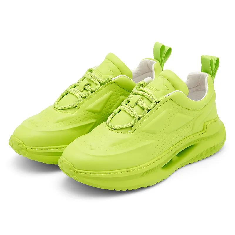 Cutout Sole Lightweight Sneakers Green 