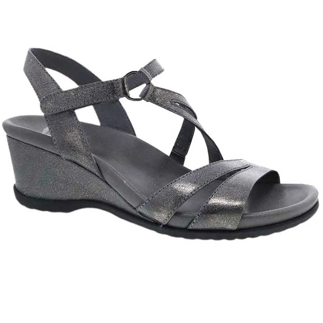 Dansko Addyson Sandal Pewter Metallic (Women's)