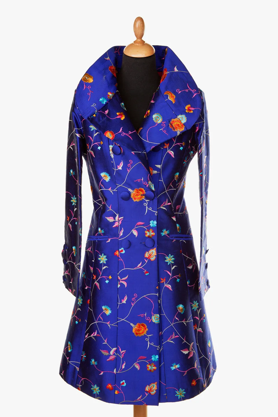 Delphine Coat in African Cobalt