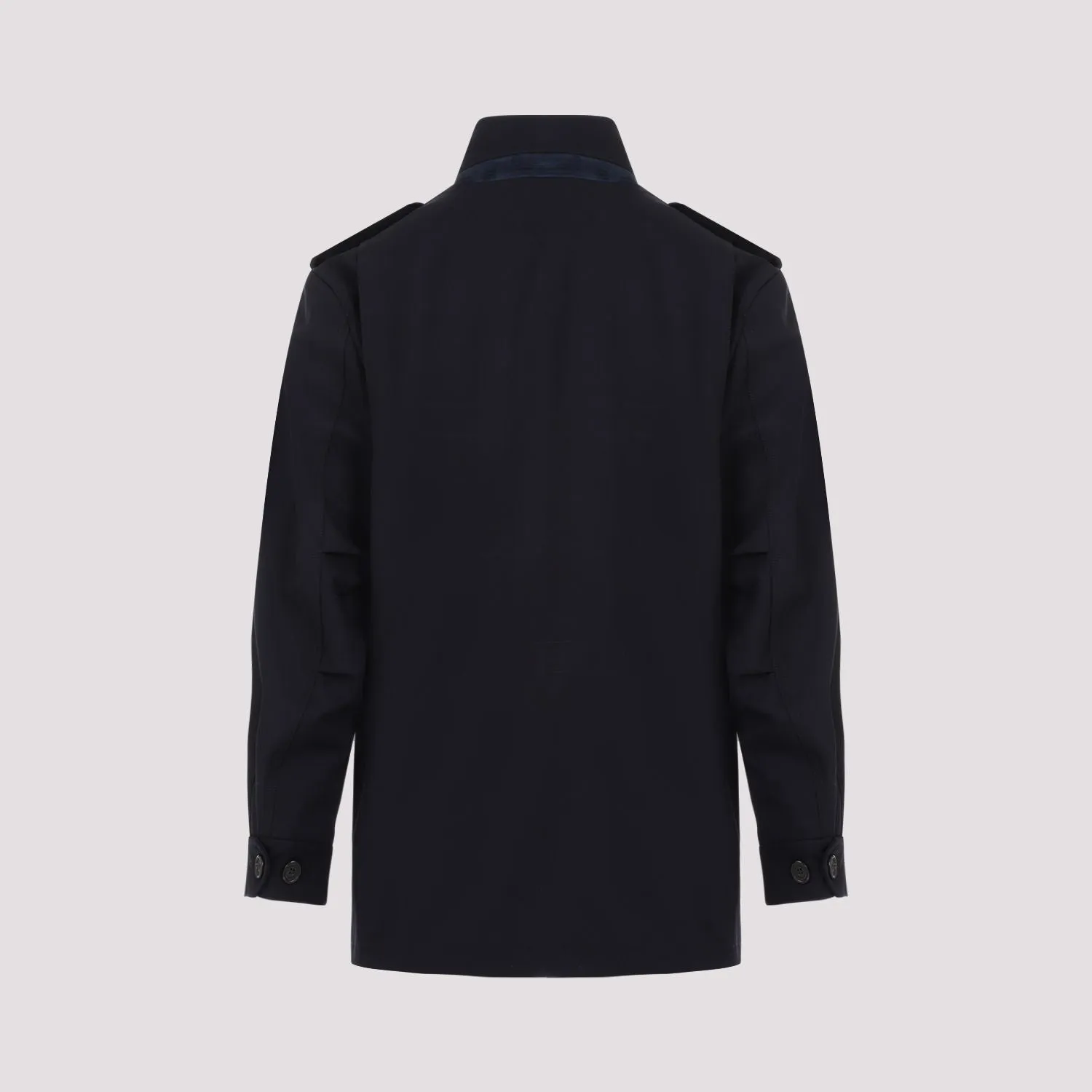 DUNHILL Blue Wool Field Jacket for Men