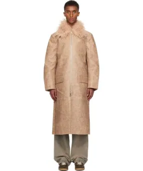 Eckhaus Latta Beige Fond Coat