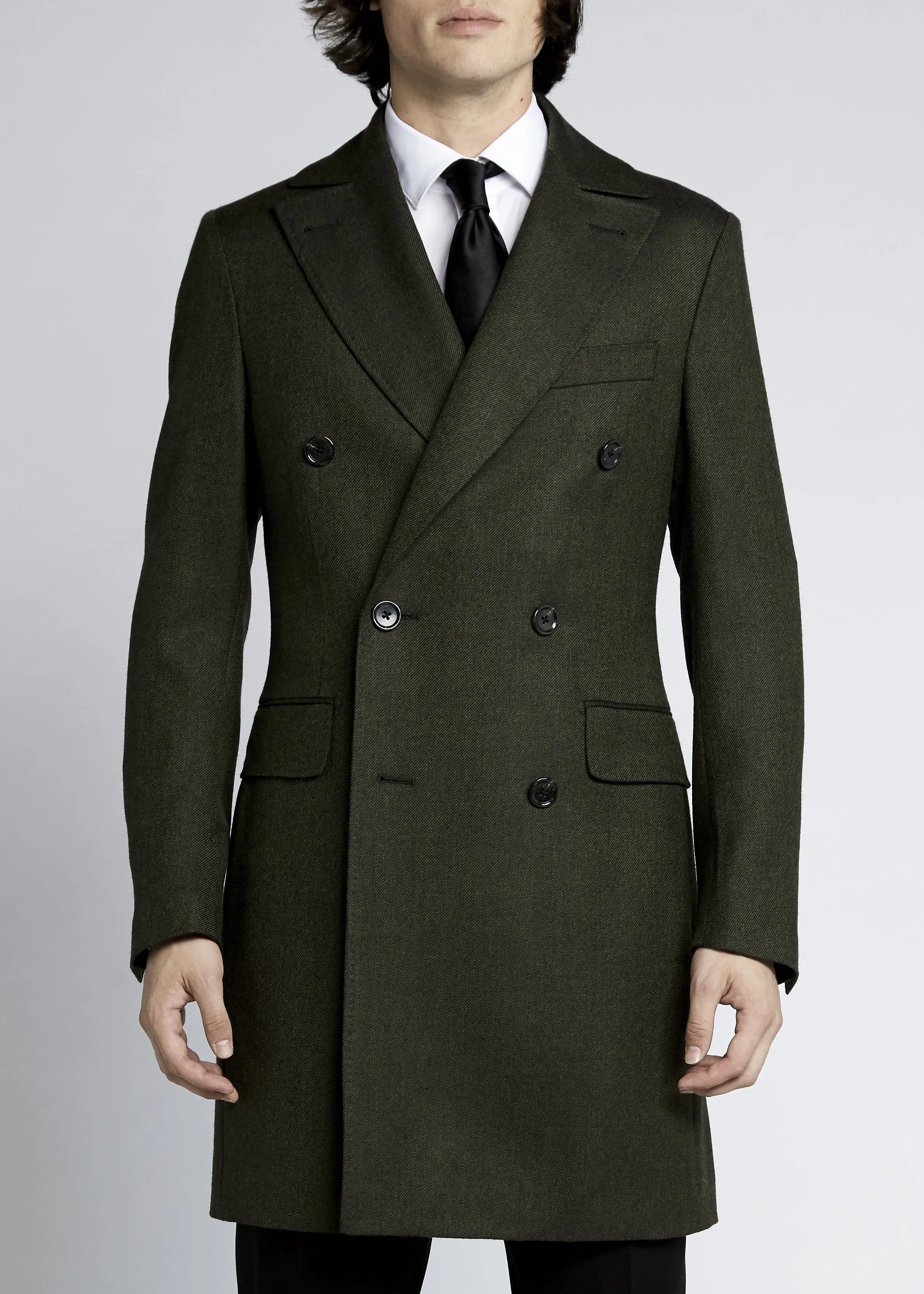 Enzo Coat - Olive Twill