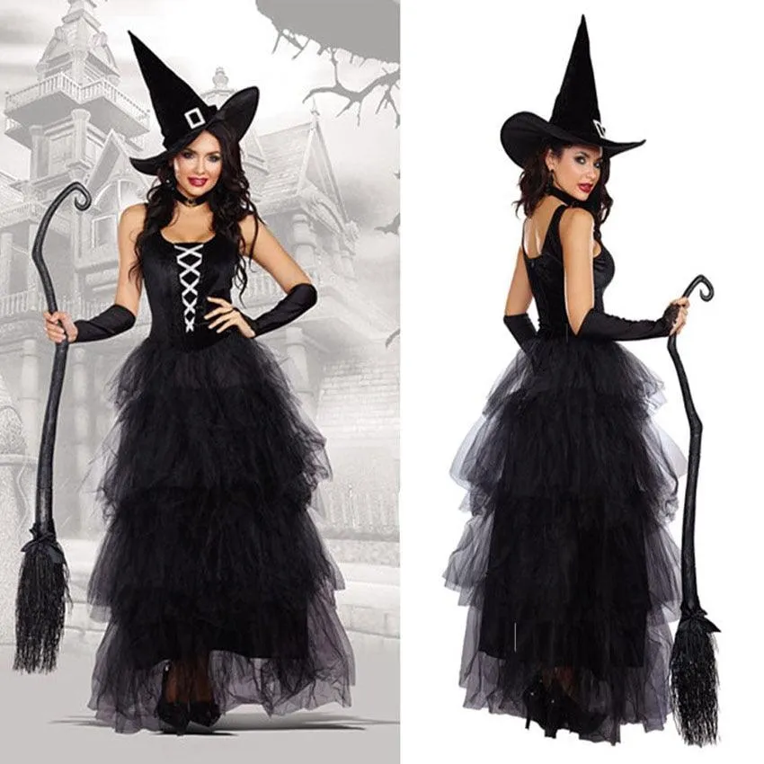 Fantasy Black Witch Dress UP Party Dress