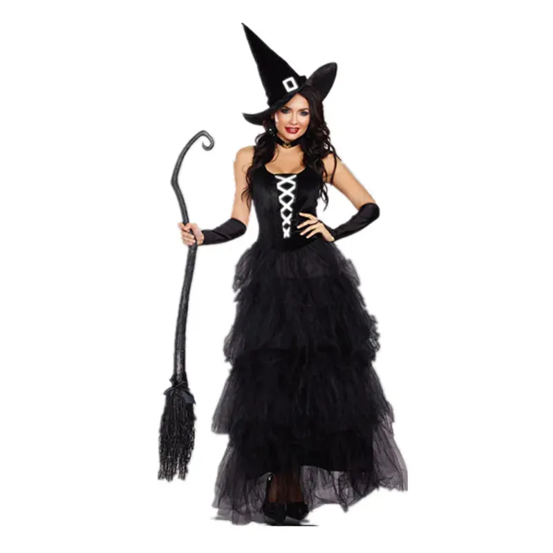 Fantasy Black Witch Dress UP Party Dress