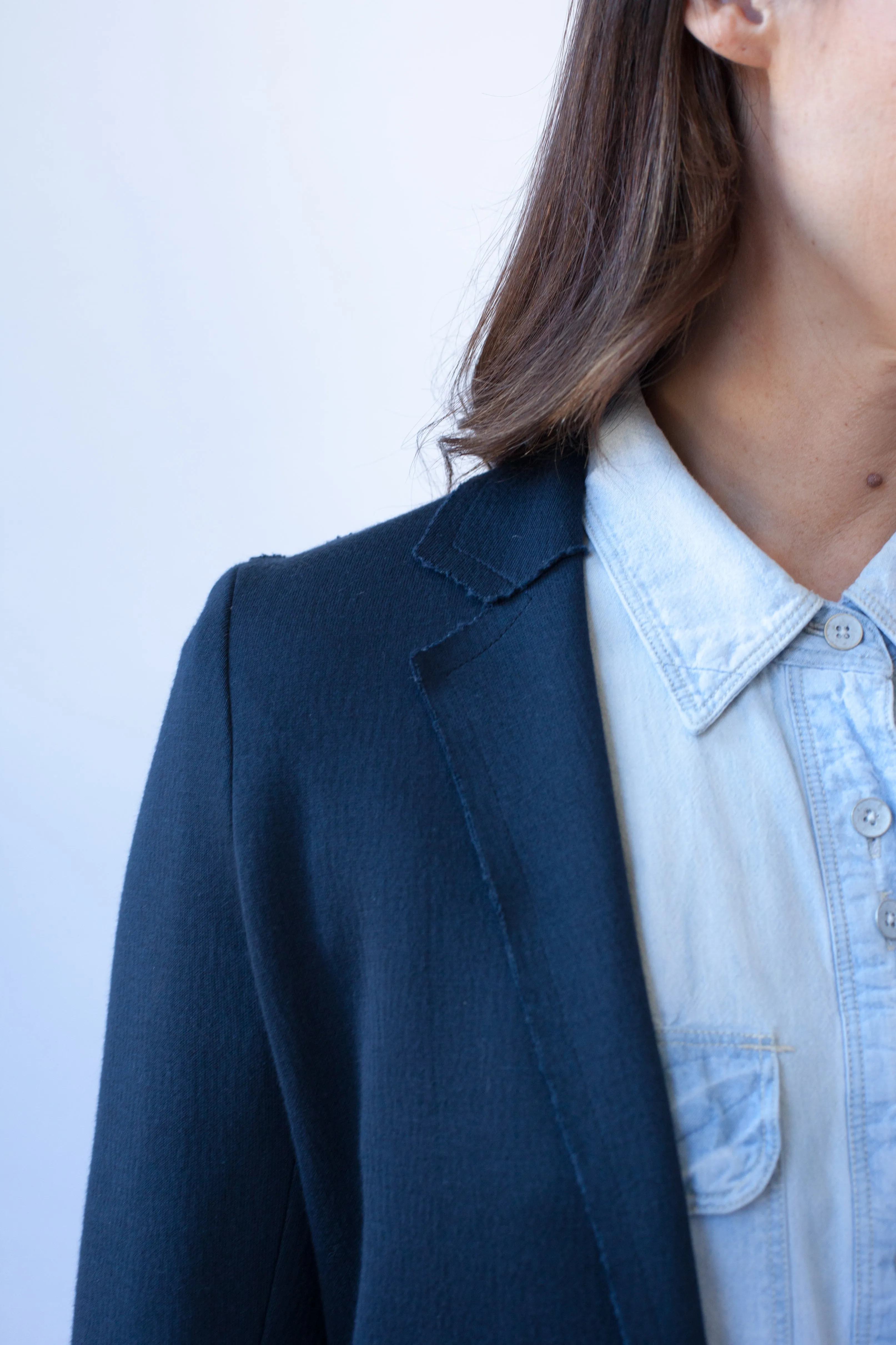 Greenwich Sweater Blazer - Navy