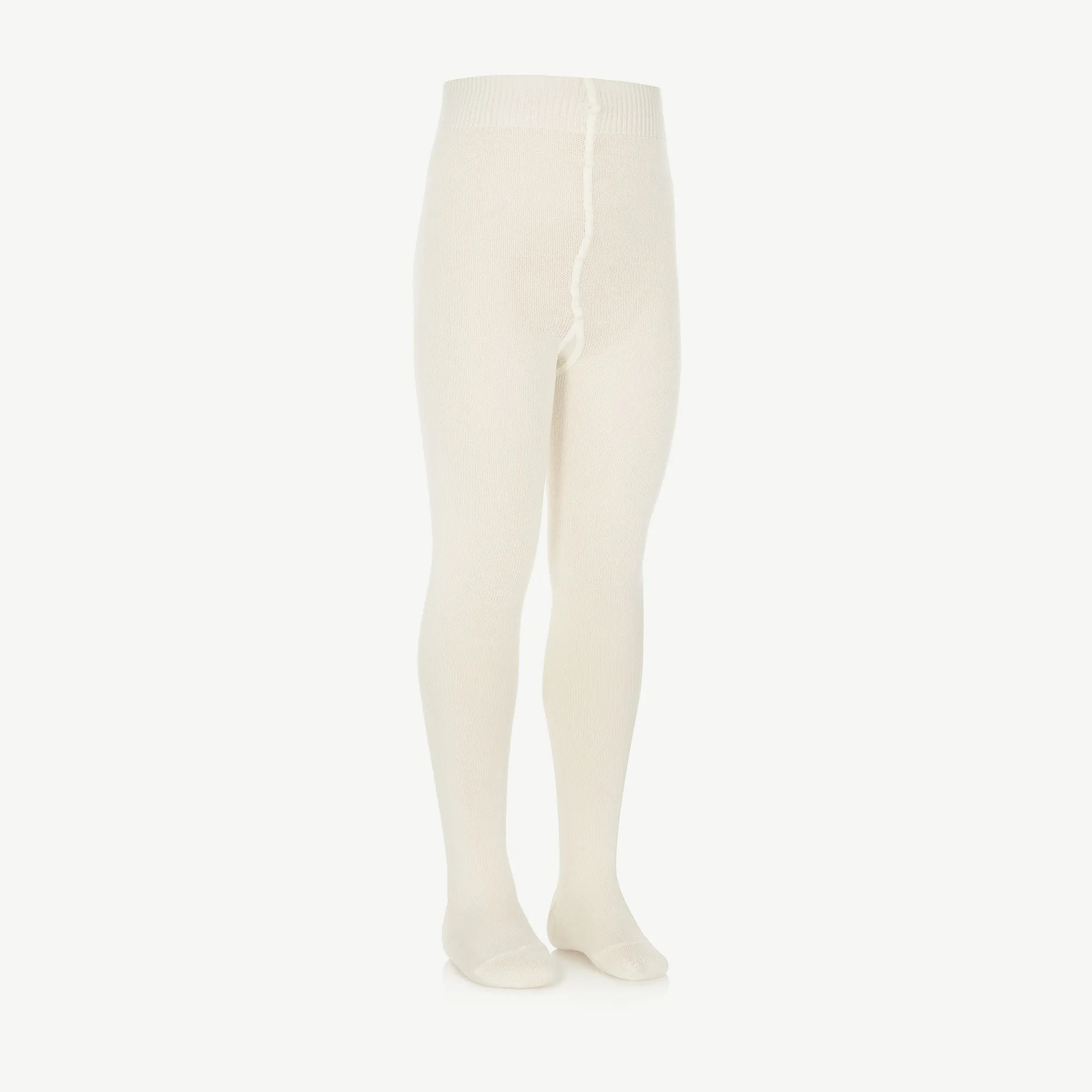 Ivory Knitted Wool Tights