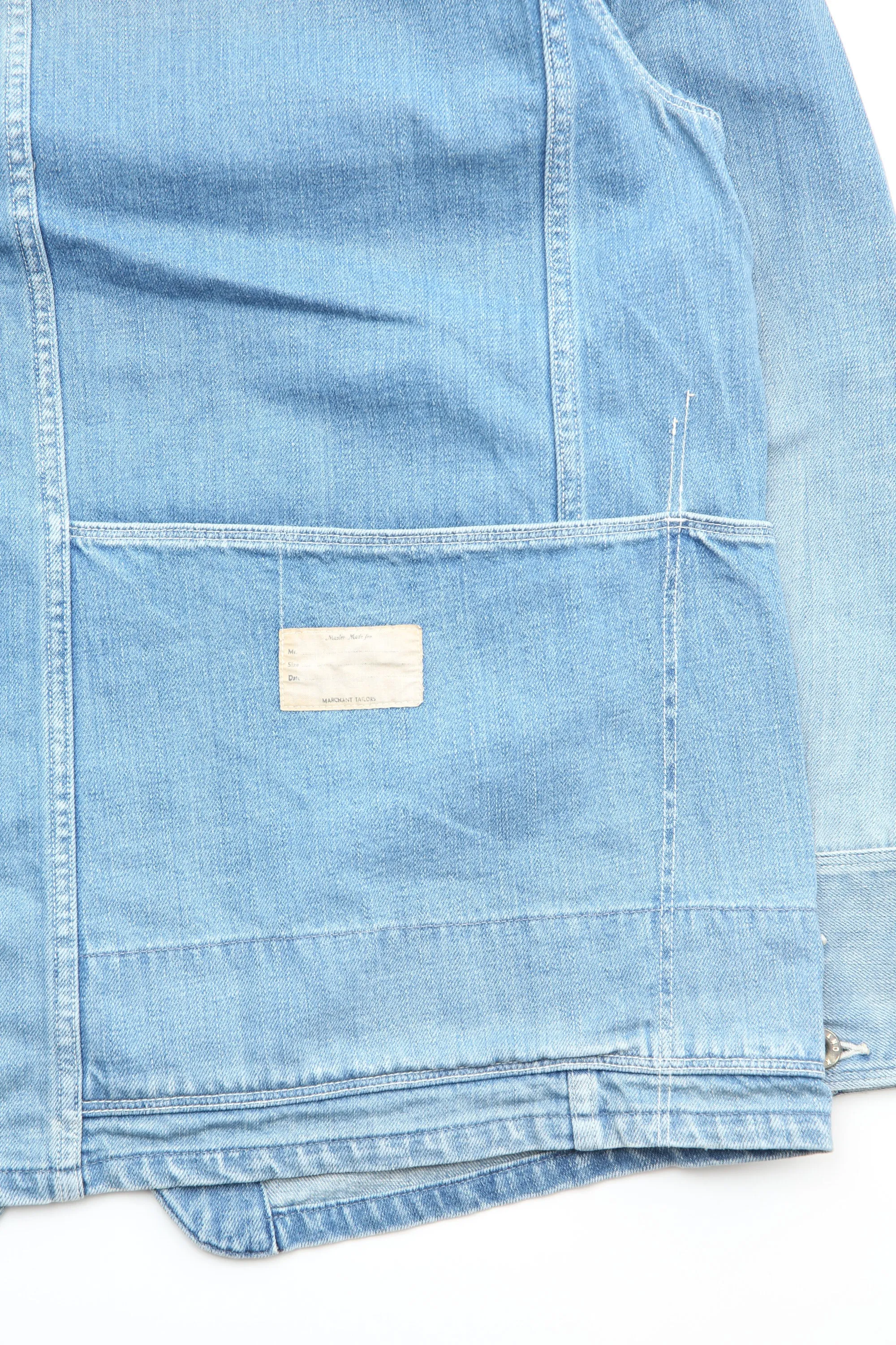 Kapital 12oz Denim CACTUS Coverall (LIGHT) - Midtone - (EK-1406)