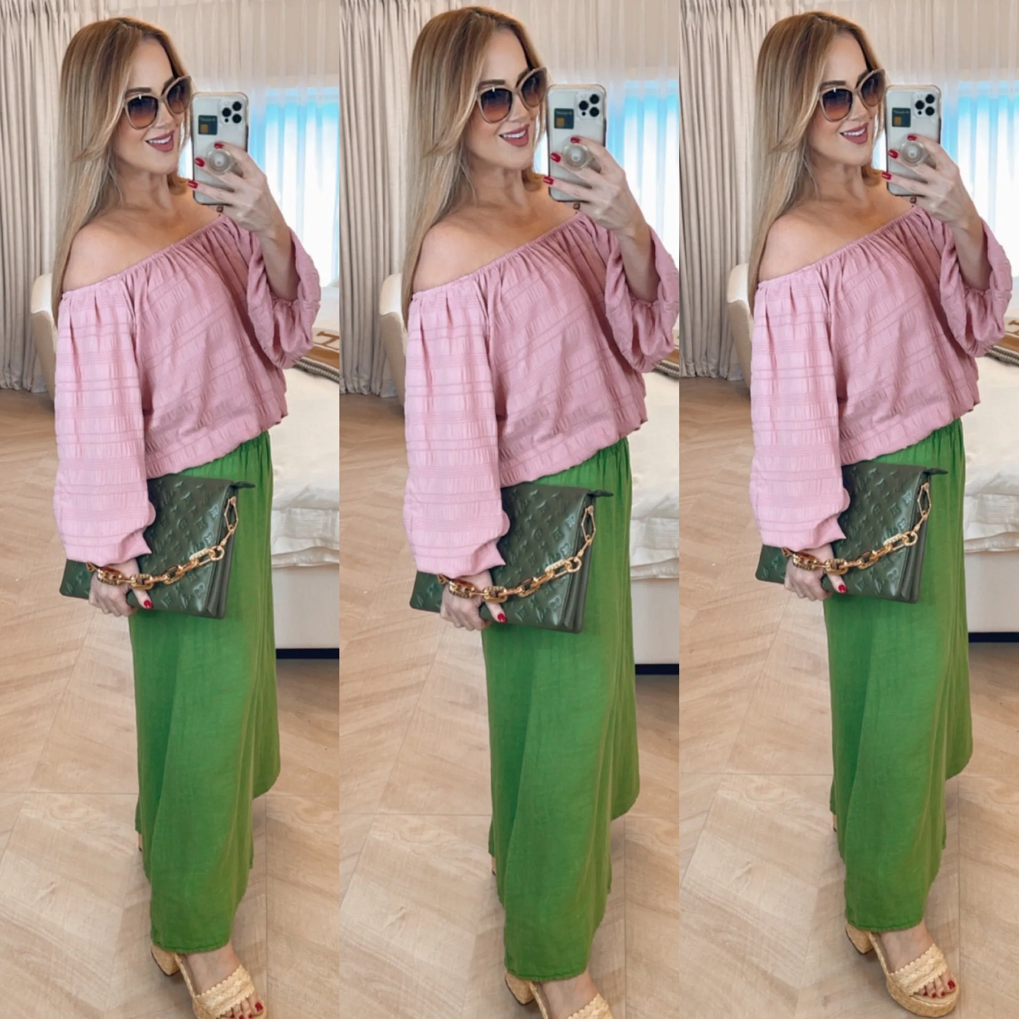 Kika Off Shoulder Pink Top