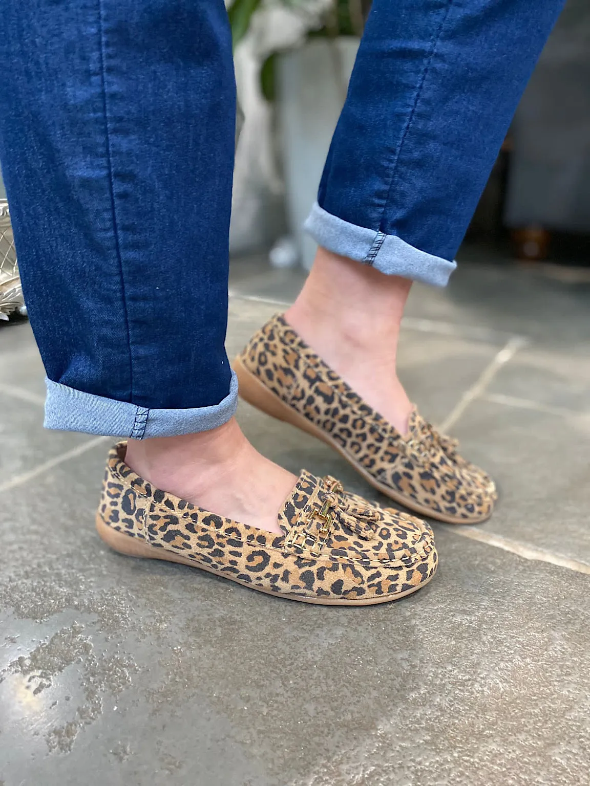 Leopard Tassel Loafer