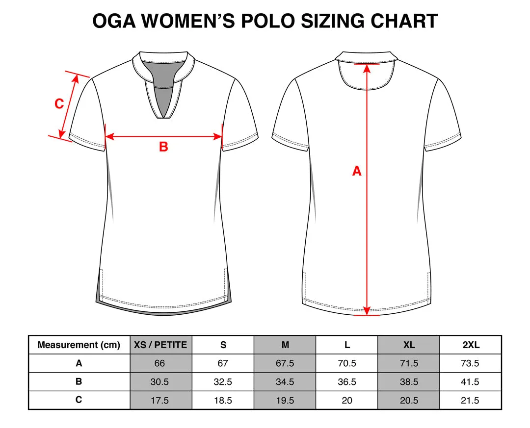 Liquid Onyx - OGA Ladies Polo - Onyx Black