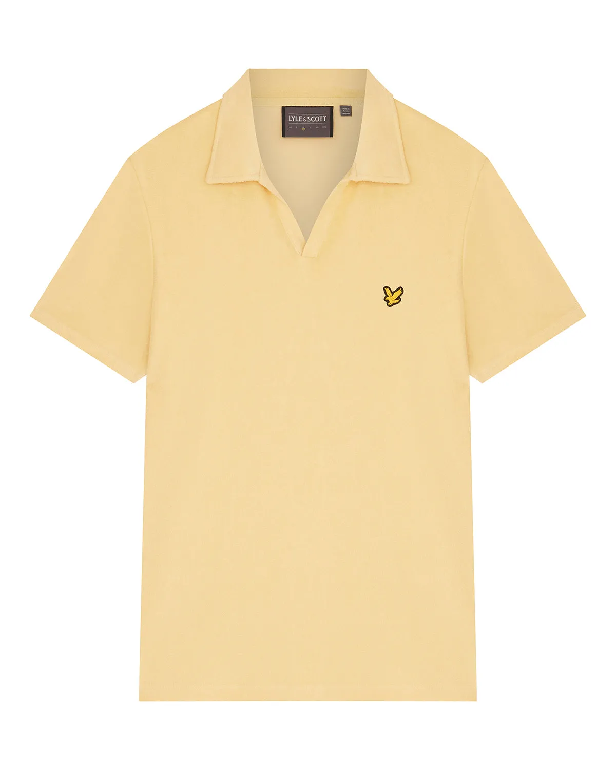 Lyle & Scott Golf Towel Polo Pale Gold - SS23