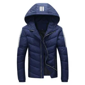 Men Cotton Coat Jacket Down Coat Men's Casual Slim Fit Thickening Cotton Down Coat Jacket Parkas Trench Coat SM6