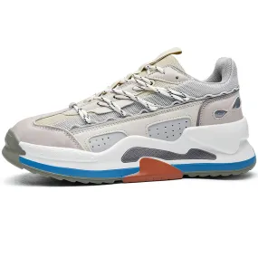 Men Height Increasing Sneakers Gray 