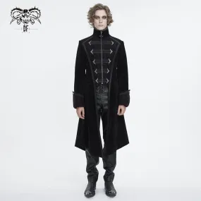 Men's Gothic Stand Collar Swallow-tailed Coat