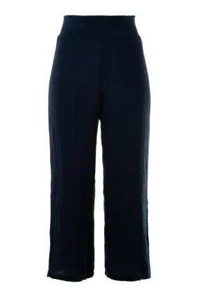 Michael Stars Medina Cropped Gauze Pants in Nocturnal