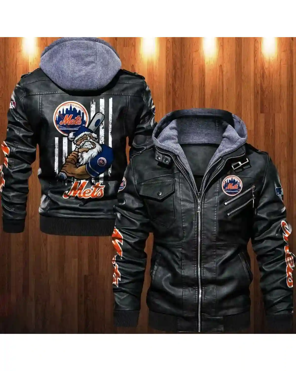 New York Mets Leather Jacket - William Jacket