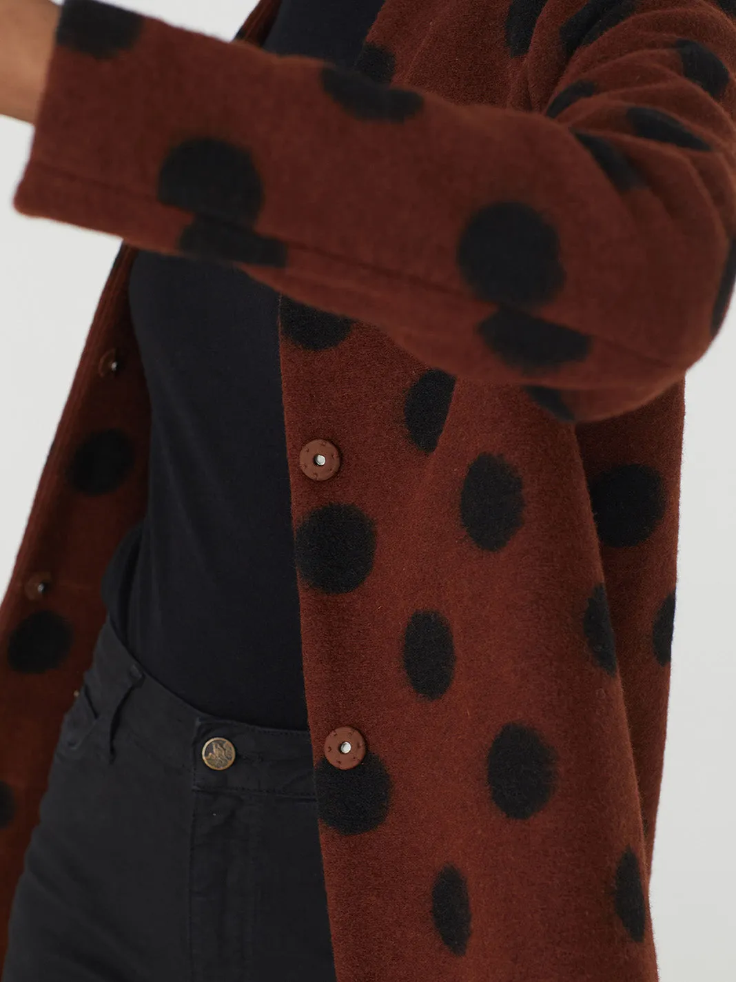 Nice Things Wool Dotted Coat