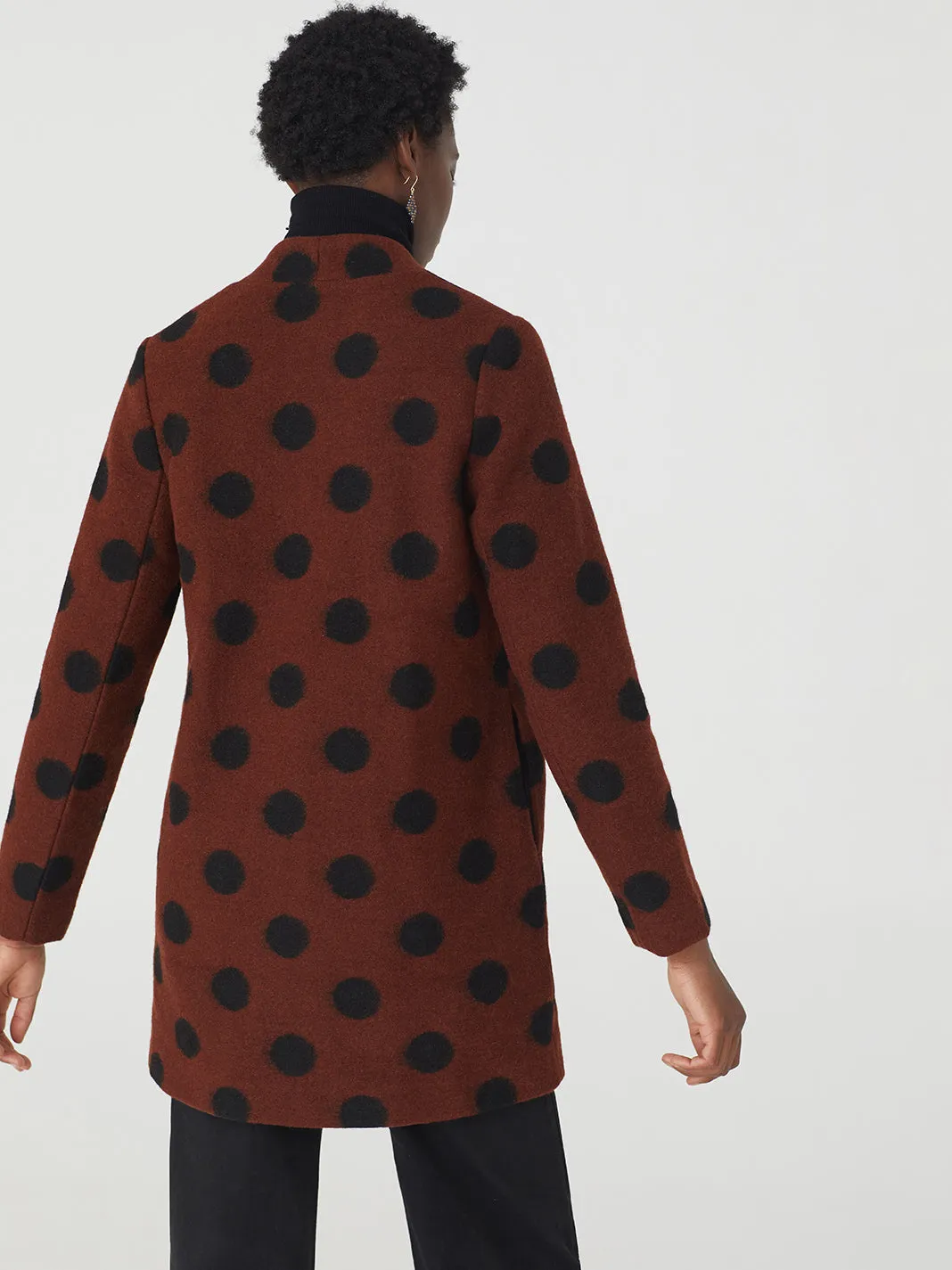 Nice Things Wool Dotted Coat