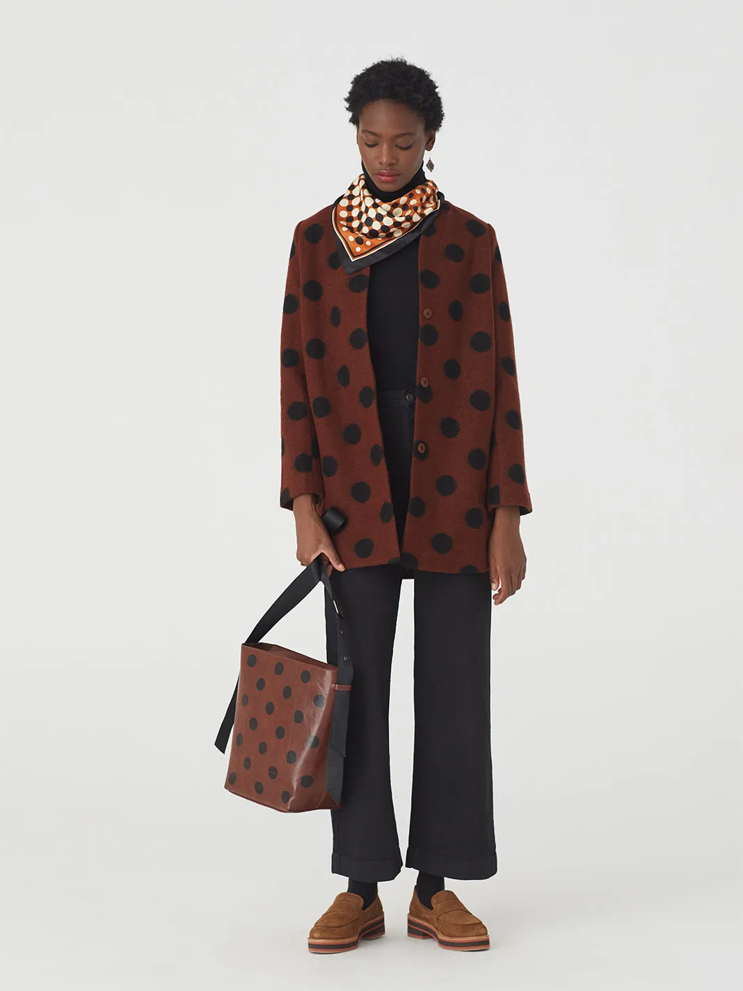 Nice Things Wool Dotted Coat