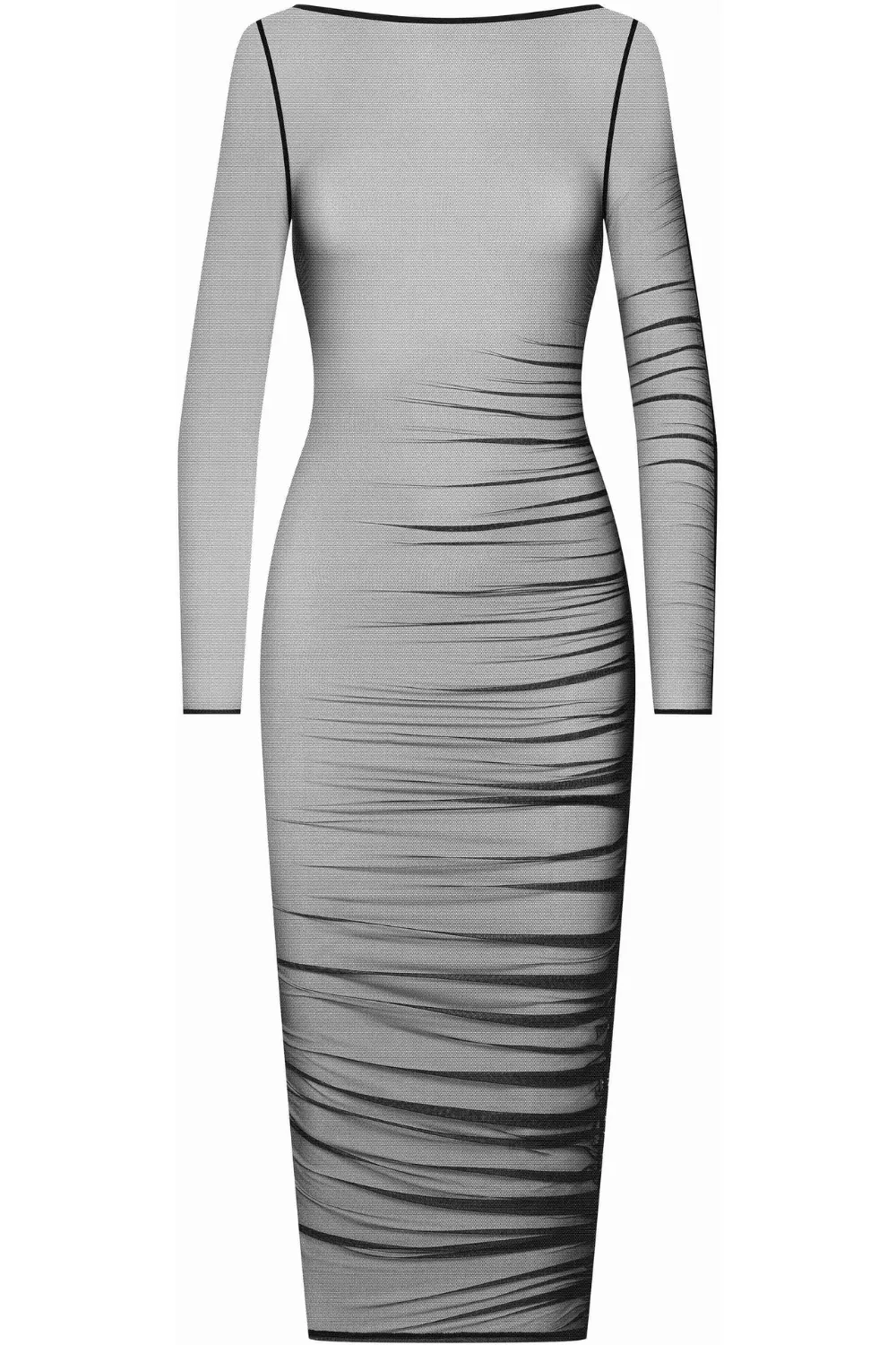 Nuit Fauve Long Sleeve Midi Dress