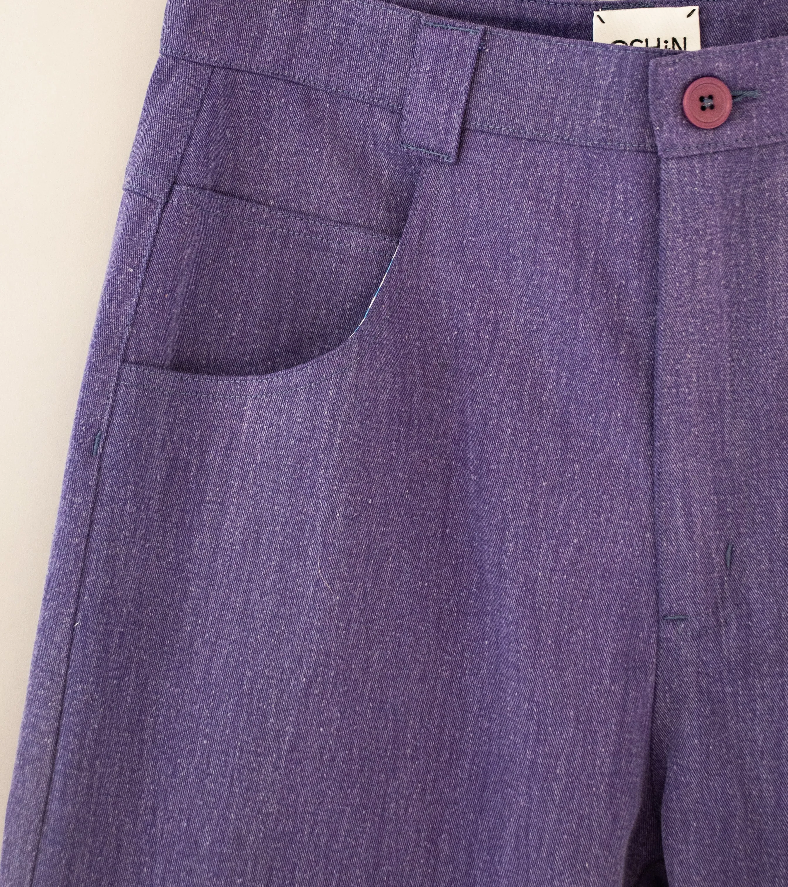 Oshin 'The Eldorado Pant' (Purple Cotton Denim)