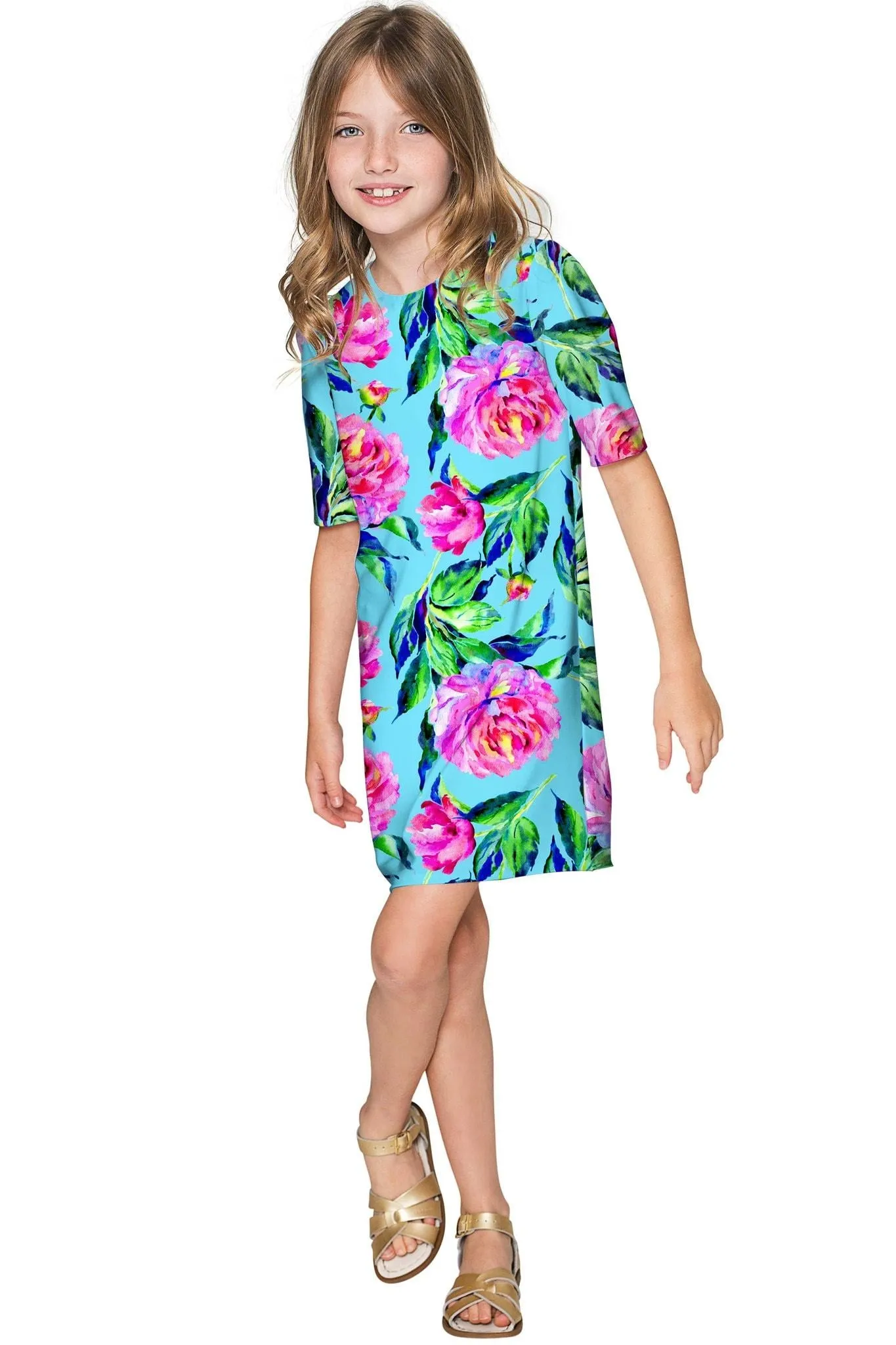 Peony Splash Grace Shift Floral Mommy and Me Dresses